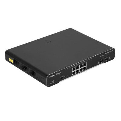 Комутатор 8 портів керований Ruijie RG-NBS3100-8GT2SFP L2 Чорний (13195) Комутатор 8 портів керований Ruijie RG-NBS3100-8GT2SFP L2 Чорний (13195)