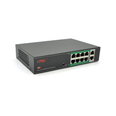Коммутатор 8-портовый PoE с автоперезапуском ONV H1108PSD Черный (13241)