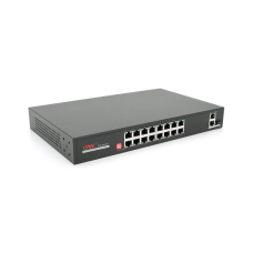 Коммутатор 16-портовый PoE с автоперезапуском ONV H1016PLD Черный (13248)