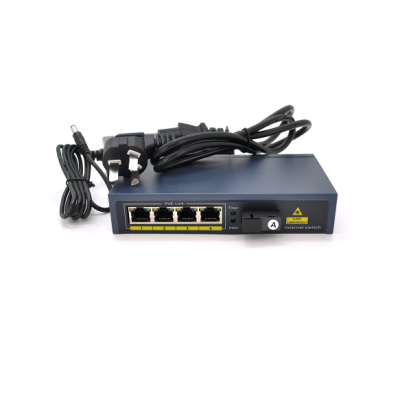 Комутатор SICSO BLY-1F4EP POE 48V/57V 4 портів Чорний (13260)