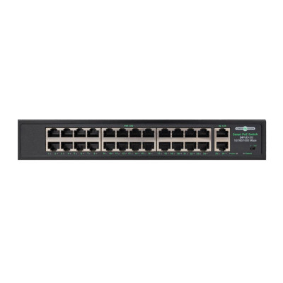 Коммутатор сетевой POE GreenVision GV-009-D-24+2PG Черный (13298) Коммутатор сетевой POE GreenVision GV-009-D-24+2PG Черный (13298)
