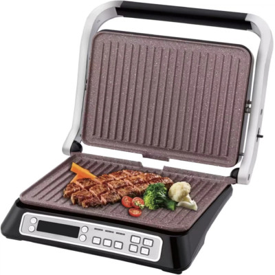 Електричний гриль Sonifer SF-6156 2000 Вт Сріблястий
