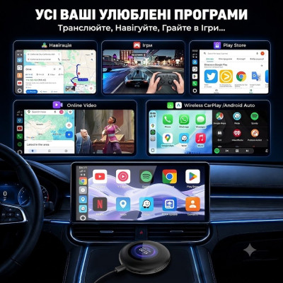 Приставка CarlinKit Tbox Ultra 3 SM6350 8/128 Android 15 CarPlay/Android Auto Чорний (11687) Приставка CarlinKit Tbox Ultra 3 SM6350 8/128 Android 15 CarPlay/Android Auto Чорний (11687)