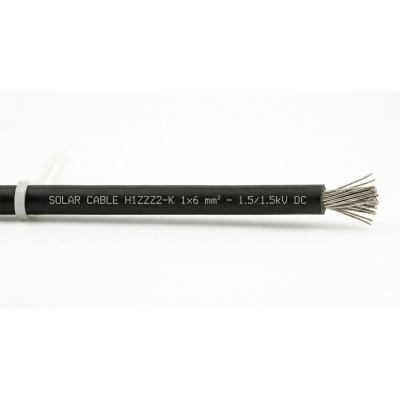 Кабель для солнечных систем Одескабель H1Z2Z2-K 1x6 20 м Черный (13902)