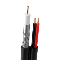 Кабель коаксиальный комбинированный Одескабель RG-690 CU 305 м Черный (13501)
