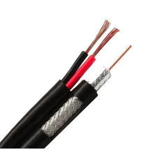 Кабель коаксиальный Ritar B305-RG59CU + 2x0.5mm CU 305м Черный (13505)
