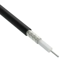 Кабель коаксиальный Ritar RG-58 C/U 0.6 mm Cu + 64 CCA 200м Черный (13510)