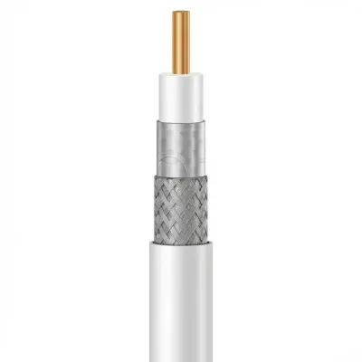 Кабель коаксиальный Ritar W305-F660BV 1.02 мм CCS 80x0.12m CCA 305м Белый (13522)