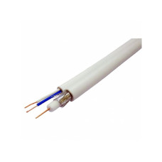 Кабель коаксиальный Ritar W100-3C2V + 2x0.5mm2 0.5 мм CU 64x0.12m CCA 100м Белый (13533)