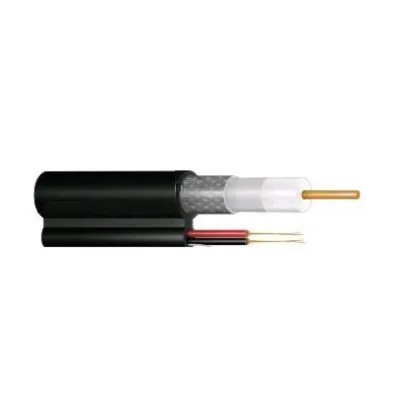 Кабель коаксиальный Ritar B305-RG690 + 2x0.5mm 1.02 мм CU 64x0.12m CCA 305м Черный (13541)
