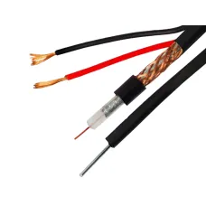 Кабель коаксиальный Ritar BM305-RG59 + 2x0.5mm + 1x1.2mm 0.81 мм CU 64x0.12m CCA 305м Черный (13545)