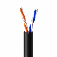 Кабель витая пара Одескабель КПП-ВП 100 2x2x0.50 U/UTP-cat.5 CU 500м Черный (13685)