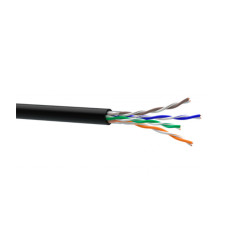 Кабель витая пара Merlion КВП UTP 4x2x0.5 4p 24 AWG CCA 305м Черный (13742)