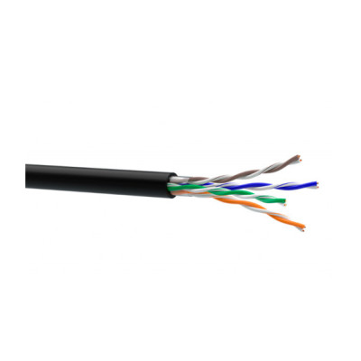 Кабель кручена пара Merlion КВП UTP 4x2x0.5 4p 24 AWG CCA 305м Чорний (13742)