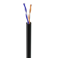 Кабель витая пара Merlion КНП UTP 4x2x0.5 4p 24 AWG CCA 305м Черный (13745)