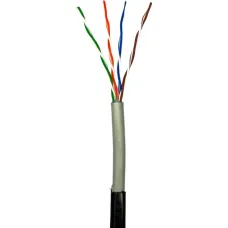 Кабель витая пара Gear UTP 4x2x0.51 Cat5E CCA 305m Серый (13799)