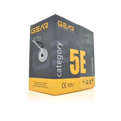 Кабель витая пара Gear UTP 4x2x0.51 Cat5E CCA Premium 305m Серый (13800) Кабель витая пара Gear UTP 4x2x0.51 Cat5E CCA Premium 305m Серый (13800)