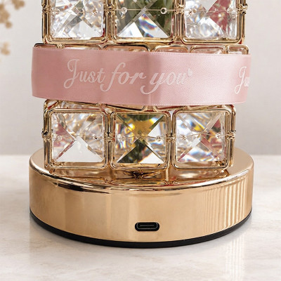 Настільна лампа LED світильник Lesko Rose Crystal YW-HP-MGMFP Рожевий (14478-96606) Настільна лампа LED світильник Lesko Rose Crystal YW-HP-MGMFP Рожевий (14478-96606)