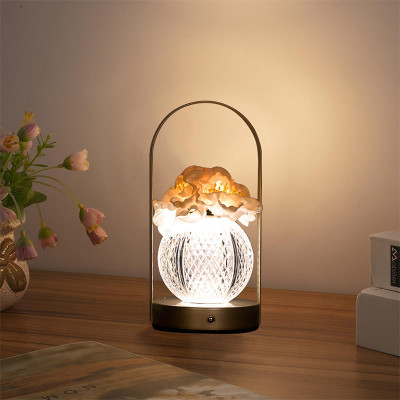 Настольная лампа LED ночник Lesko Rose Crystal KNXSTD01 Peach (14480-96603) Настольная лампа LED ночник Lesko Rose Crystal KNXSTD01 Peach (14480-96603)