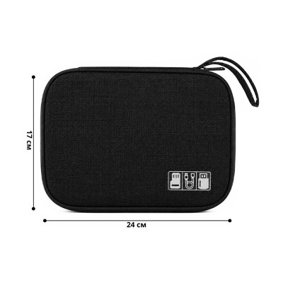 Сумка-органайзер Lesko SM015 24x2x17 см Черный (14557-97157)
