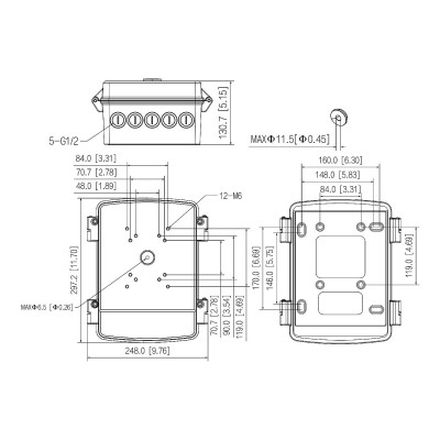 Водонепроникний Dahua Power Box DH-PFA6400S White (13941) Водонепроникний Dahua Power Box DH-PFA6400S White (13941)
