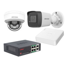 Комплект IP-відеоспостереження Hikvision KIT-DS0135 Білий (14171)
