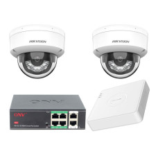 Комплект IP-відеоспостереження Hikvision KIT-DS0134 Білий (14172)