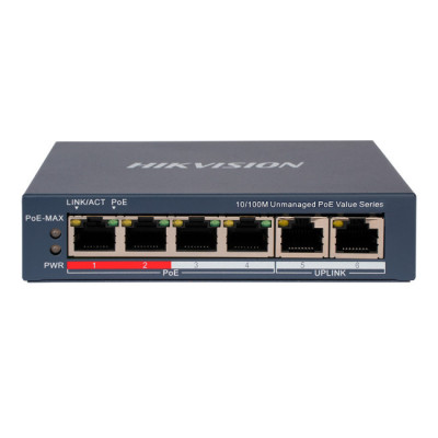 Комплект IP-видеонаблюдения Hikvision KIT-DS0164 Белый (14173) Комплект IP-видеонаблюдения Hikvision KIT-DS0164 Белый (14173)