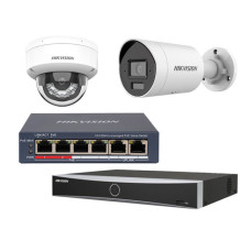 Комплект IP-видеонаблюдения Hikvision KIT-DS0163 Белый (14174)
