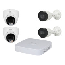 Вуличний комплект IP-відеоспостереження Dahua KIT-DH131 Білий (14206)