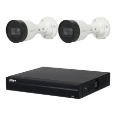 Вуличний комплект IP-відеоспостереження Dahua KIT-DH126 Білий (14209)