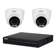 Вуличний комплект IP-відеоспостереження Dahua KIT-DH124 Білий (14212)