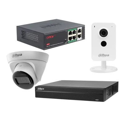 Комплект IP-видеонаблюдения Dahua KIT-DH115 Белый (14219)
