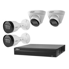 Вуличний комплект IP-відеоспостереження Dahua KIT-DH112 Білий (14221)