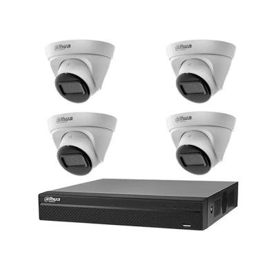 Вуличний комплект IP-відеоспостереження Dahua KIT-DH108 Білий (14226)