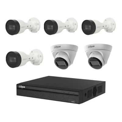 Вуличний комплект IP-відеоспостереження Dahua KIT-DH200 Білий (14230)