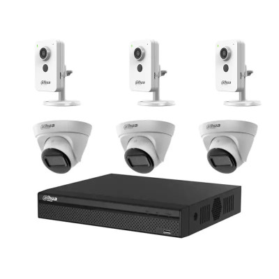 Комплект IP-видеонаблюдения Dahua KIT-DH190 Белый (14233)