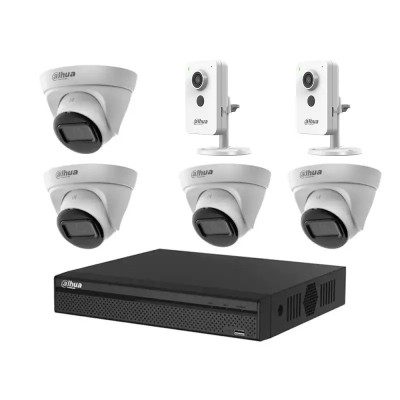 Комплект IP-видеонаблюдения Dahua KIT-DH188 Белый (14235)