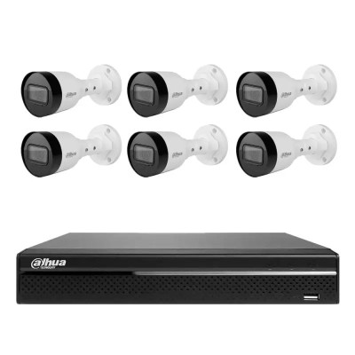 Вуличний комплект IP-відеоспостереження Dahua KIT-DH180 Білий (14236)