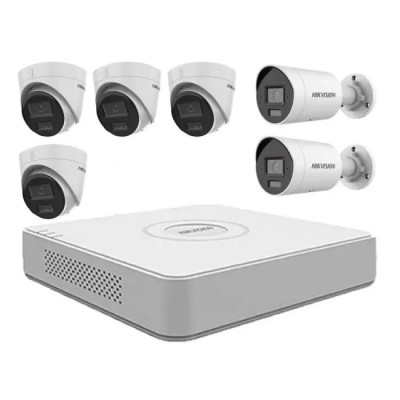 Комплект IP-відеоспостереження Hikvision KIT-DS0222 Білий (14258)
