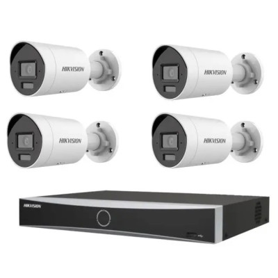 Комплект IP-відеоспостереження Hikvision KIT-DS0168 Білий (14260)