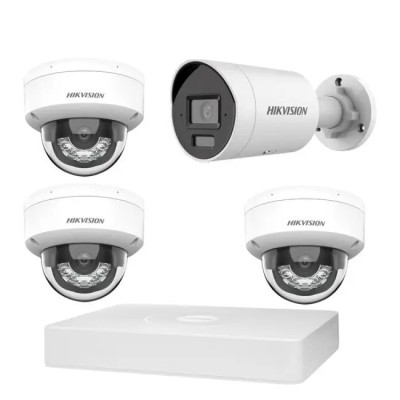 Комплект IP-відеоспостереження Hikvision KIT-DS0167 Білий (14261)
