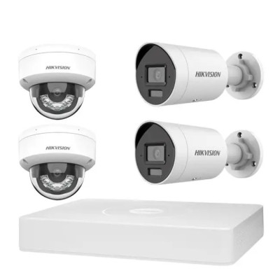 Комплект IP-відеоспостереження Hikvision KIT-DS0166 Білий (14262)