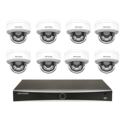 Комплект IP-видеонаблюдения Hikvision KIT-DS0245 Белый (14145)