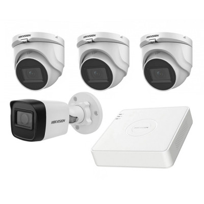 Комплект TurboHD відеоспостереження Hikvision KIT-DS0206 Білий (14153)