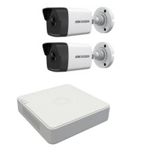 Комплект TurboHD відеоспостереження Hikvision KIT-DS0198 Білий (14158)