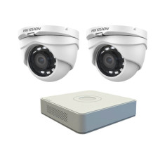 Комплект TurboHD відеоспостереження Hikvision KIT-DS0180 Білий (14165)