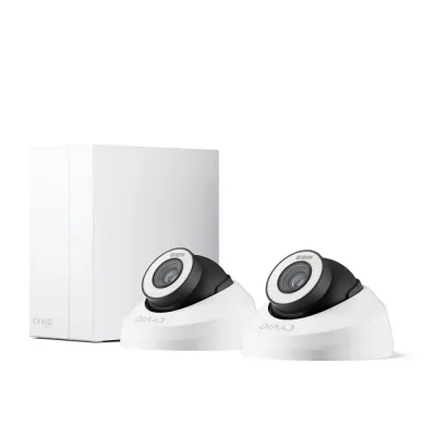 Комплект IP-видеонаблюдения CYVIO POE Dome 2Kit 4MP N2402D Белый (14039)