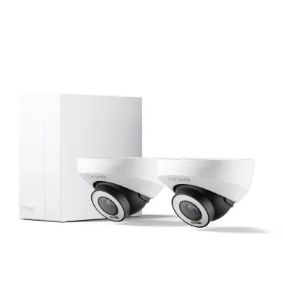 Комплект IP-видеонаблюдения CYVIO POE Dome 2Kit 8MP N2412D Белый (14040)