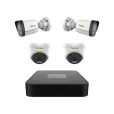 Комплект IP-відеоспостереження Tiandy TC-C32xN / TC-R3104 на 4 камери Білий (14043)